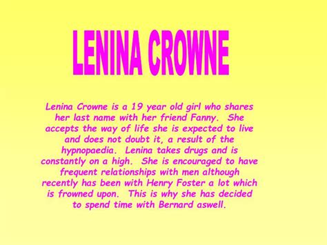 lenina crowne quotes about soma